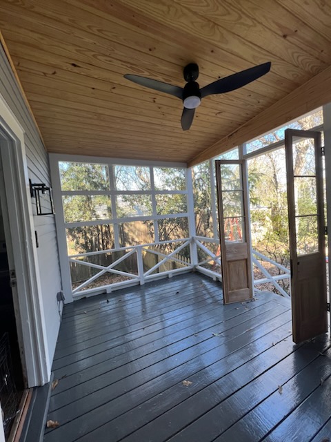 Dream Porch Renovation: Tongue & Groove Pine Ceiling, Doors, Paint & Screen in Covington, Louisiana  Thumbnail